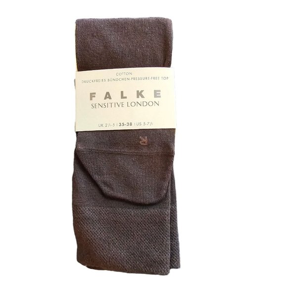 Falke Womens Sensitive London Socks Dark Brown 35-38 (5-7.5 US) 47686 NEW! - Picture 1 of 3